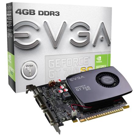 EVGA GeForce GT 740 4GB Superclocked Single Slot Graphics Card