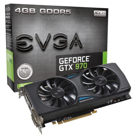 EVGA GeForce GTX 970 4GB Gaming Graphics Card, ACX 2.0