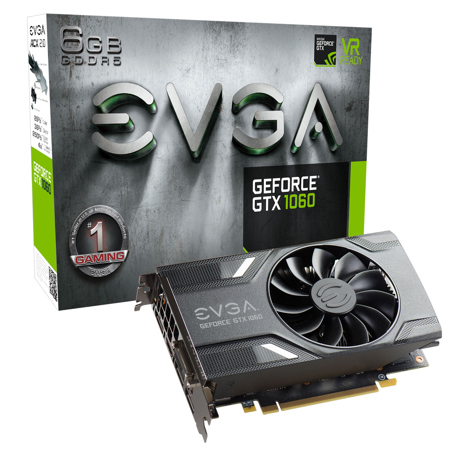 EVGA GeForce GTX 1060 6GB 1506MHz Gaming Graphics Card