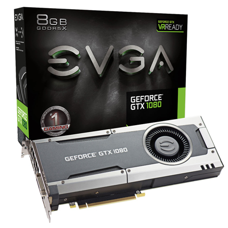 EVGA GeForce GTX 1080 8GB 1607MHz Gaming Graphics Card