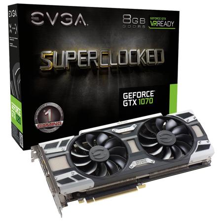 EVGA GeForce GTX 1070 SC 8GB Gaming Graphics Card with Backplate, ACX 3.0