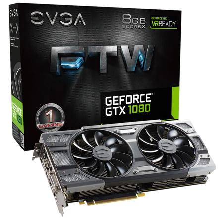 EVGA GeForce GTX 1080 FTW 8GB Gaming Graphics Card with Backplate, ACX 3.0