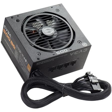 EVGA 500W BQ Semi-Modular Power Supply, 80 Plus Bronze Efficiency