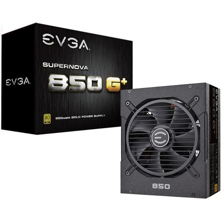 EVGA SuperNOVA 850W G+ Fully-Modular Power Supply, 80 Plus Gold Efficiency