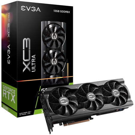EVGA GeForce RTX 3080 XC3 Ultra Gaming 12GB GDDR6X Graphics Card