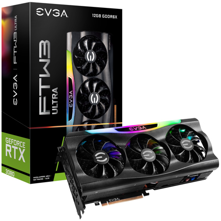 EVGA NVIDIA GeForce RTX 3080 FTW3 Ultra Gaming 12GB GDDR6X Graphic Card