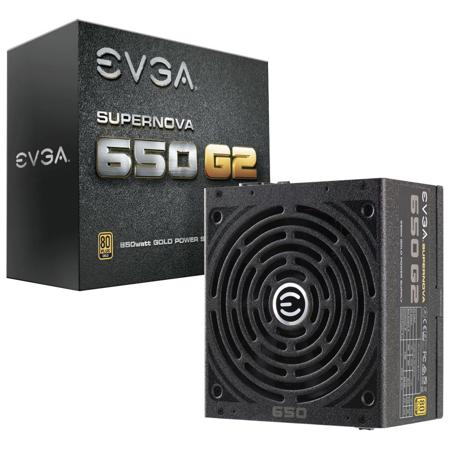 EVGA SuperNOVA 650W G2 Power Supply, Gold Efficiency