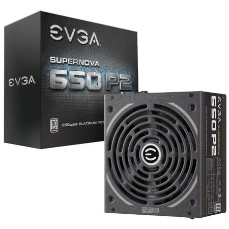 EVGA SuperNOVA 650W P2 Power Supply, Platinum Efficiency