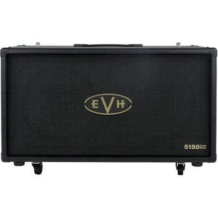 EVH 5150 III EL34 212ST 50W 2x12" Straight Cabinet with Celestion G12H Speakers, Black and Gold Motif