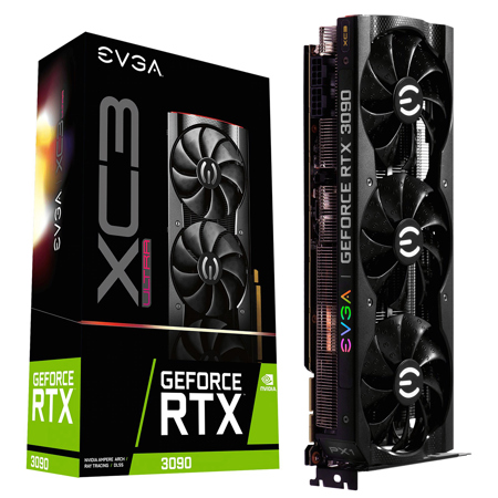 EVGA GeForce RTX 3090 XC3 Ultra 24GB GDDR6X Graphics Card, iCX3 Cooling