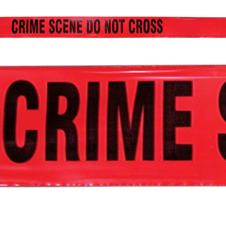 Evident Do Not Cross Crime Scene Red Barrier Tape, 1000'