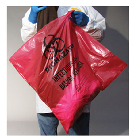 Evident 24x24" Biohazard Trash Bag, 10 Gallon, 200 Pack