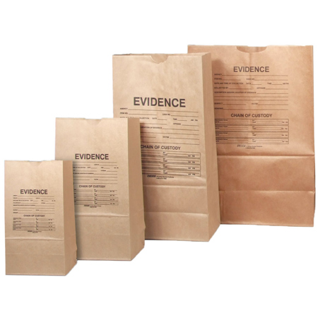 Evident Medium Paper Evidence Bags, 100 Packs