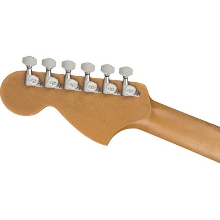 EVH Striped Series '78 Eruption Electric Guitar, White with Black