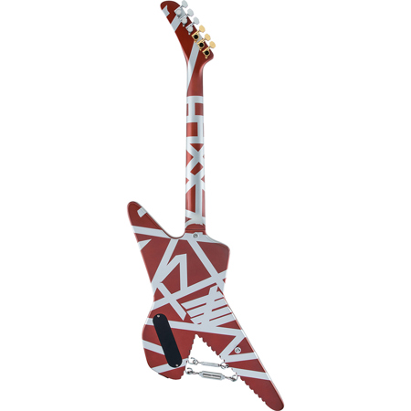 EVH Striped Series Shark Electric Guitar, Burgundy with