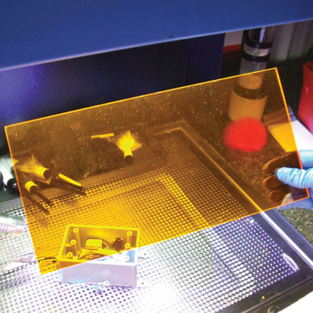 Evident 6x12" Forensic Viewing Plate, Orange