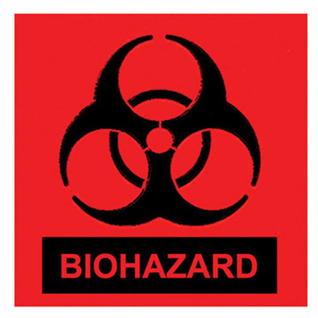 Evident 1.5x1.5" Biohazard Labels, 250 Pack