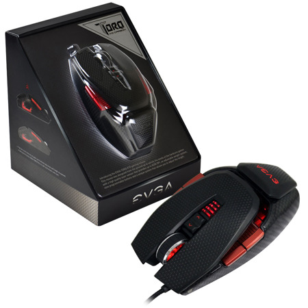 EVGA TORQ X10 Carbon 9 Buttons USB Wired Laser Gaming Mouse