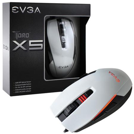 EVGA TORQ X5 8 Buttons Optical Gaming Mouse