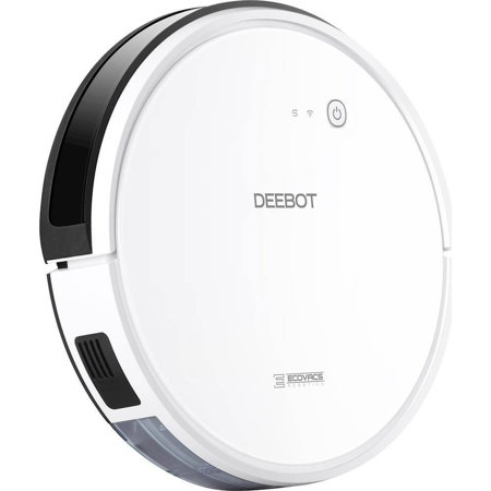 Ecovacs Robotics DEEBOT 600 3-Stage Robotic Vacuum Cleaner with Buddy Kit, White