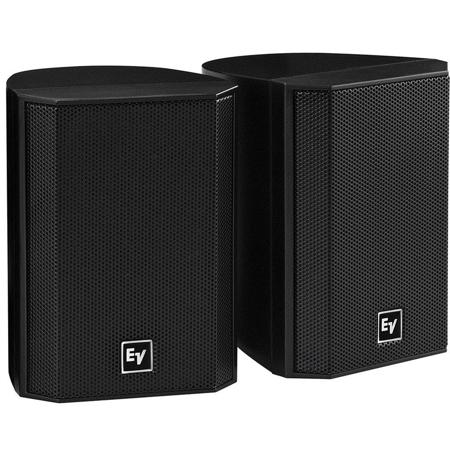 Electro-Voice EVID-2.1 Surface Mount Satellite Speaker, Pair, Black