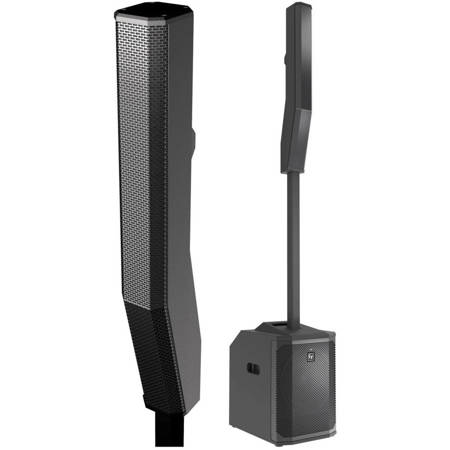 Electro-Voice EVOLVE 50 Portable Column PA System, Bundle with EVOLVE 50M Portable Subwoofer, Black