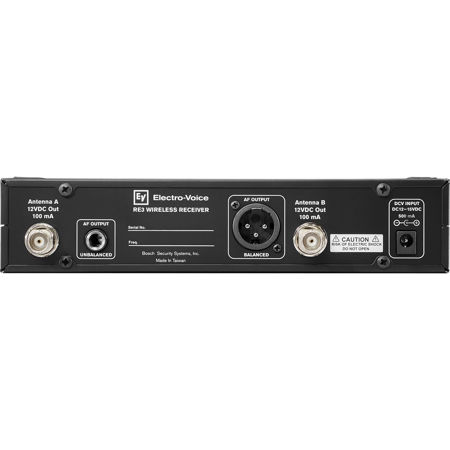 Electro-Voice RE3-RX Rack Mountable Half Space Diversity Receiver, 560-596MHz