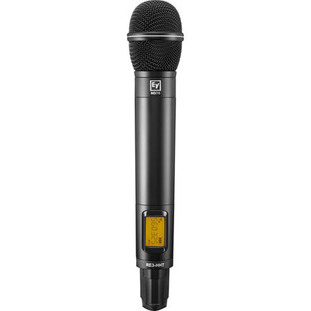 Electro-Voice RE3-HHT Handheld Transmitter, ND76-RC3 Microphone Head, 560-596MHz
