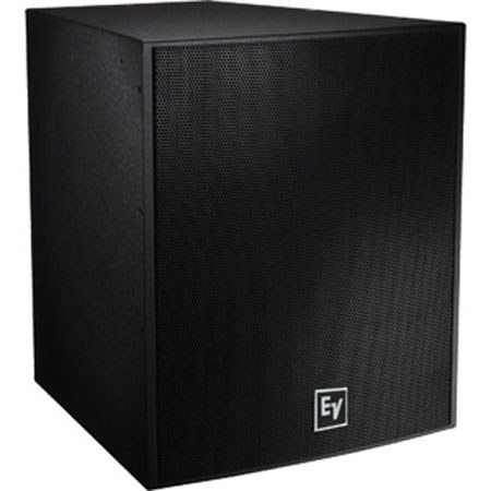 Telex EVF-1181S 18" Front-Loaded Pi-Weatherized Subwoofer, Single, Black