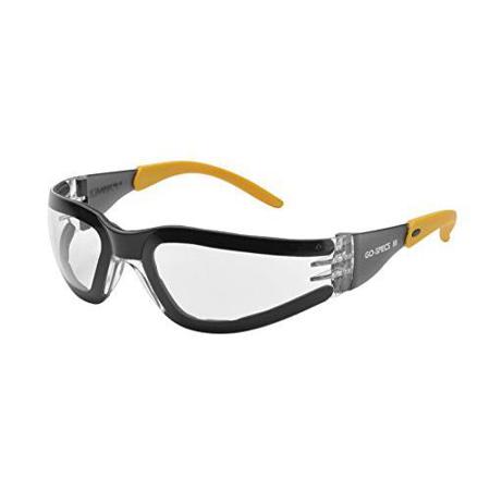 Elvex Go-Specs III Foam-lined Spectacles, Anti-Fog PC Lens, Clear