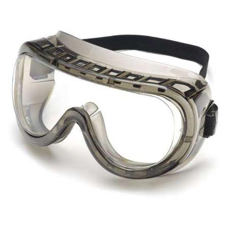 Elvex Legionnaire Splash & Impact Goggle, Clear AF/PC Lens, Smoke Frame