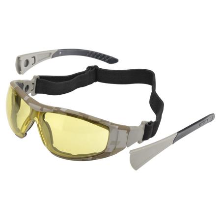 Elvex Go-Specs II Eva Flame Retardant Spectacle, Amber Lens, Digital Desert Camo