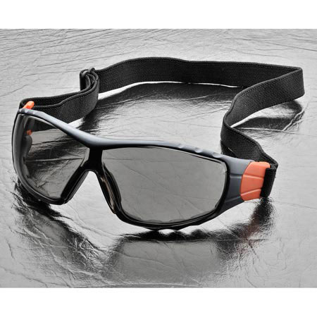 Elvex Go-Specs II Hybrid Safety Glasses with Goggle, Anti-Fog Lens, Gray