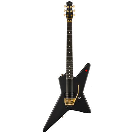 EVH Star Limited Edition Electric Guitar, Stealth Black with Gold Hardware