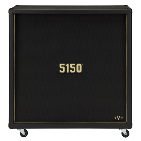 EVH 5150 Iconic EL34 160W 4x12" Straight Cabinet w/Celestion Speakers,Black/Gold