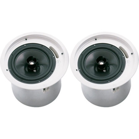 Telex EVID C8.2LP 8" 2-Way Coaxial Ceiling Loudspeaker, Pair