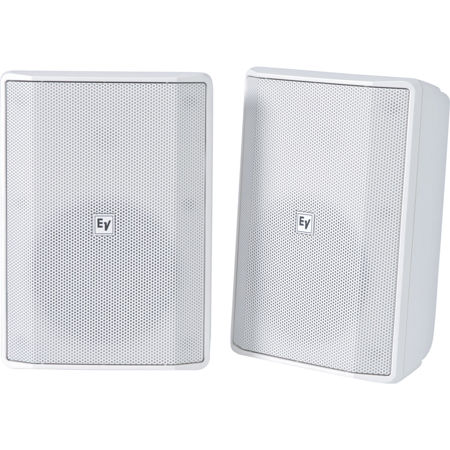 Electro-Voice EVID-S5.2X 5.25" 2-Way 70/100V IP65-Rated Commercial Loudspeaker, Pair, White