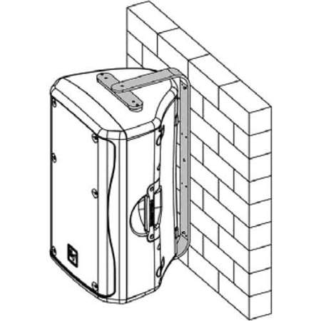 Telex MB-5 Wall/Ceiling Mounting Bracket Kit for ZX5 Speakers, Includes Spanning Bracket, Screw, Spacer, Bolt, Washer, Nut, Insert Pole Socket, White