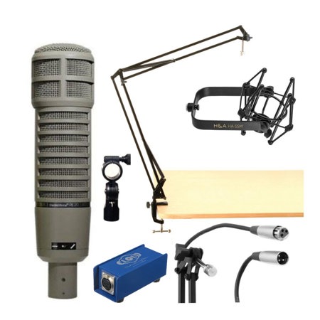 Electro-Voice RE20 Variable-D Dynamic Cardioid Microphone With Accessory Bundle