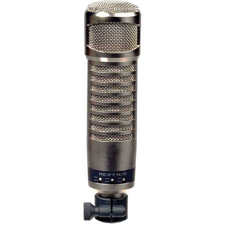 Electro-Voice RE27N/D Cardioid Variable-D Dynamic N/DYM Voiceover/Instrument Microphone with Internal Pop Filter, 45Hz-20000Hz, 150 Ohms Impedance
