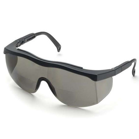 Elvex RX-100 Bifocal Hard Coated Polycarbonate Lens, +3.0 Diopter, Gray Lens