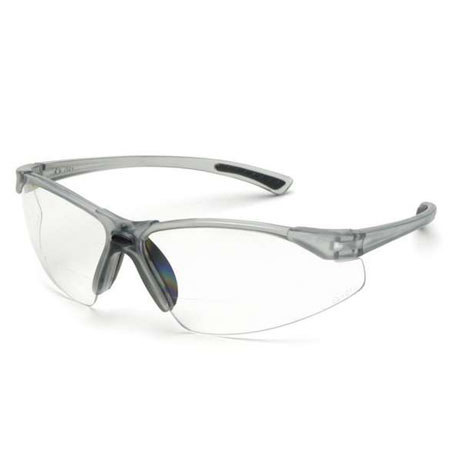 Elvex RX-200 Bifocal Hard Coated Polycarbonate Lens, +2.0 Diopter, Clear Lens