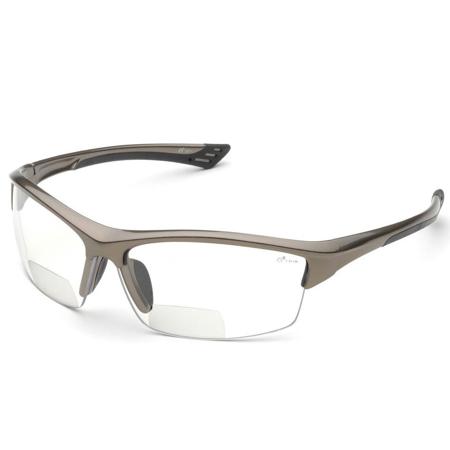 Elvex RX350C10 Sonoma Polycarbonate Fashion Glasses, +1.0 Diopter, Clear Lens