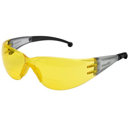 Elvex RX-400 Hard Coated Polycarbonate Lens, +2.5 Diopter, Amber Lens