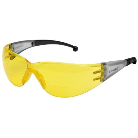 Elvex RX-400 Hard Coated Polycarbonate Lens, +3.0 Diopter, Amber Lens