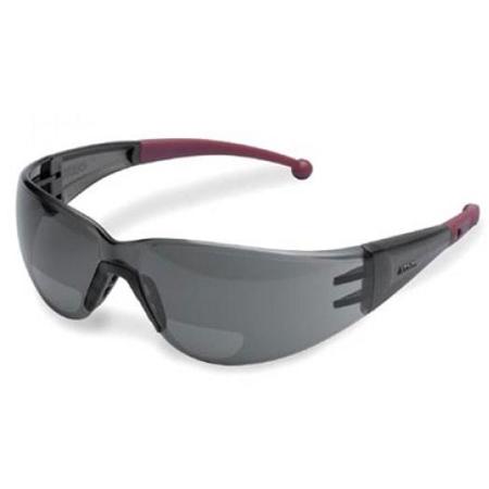 Elvex RX-400 Hard Coated Polycarbonate Lens, +2.0 Diopter, Gray Lens