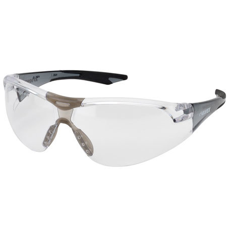 Elvex Acer SlimFit Clear Anti-Fog Lens, Black Temples