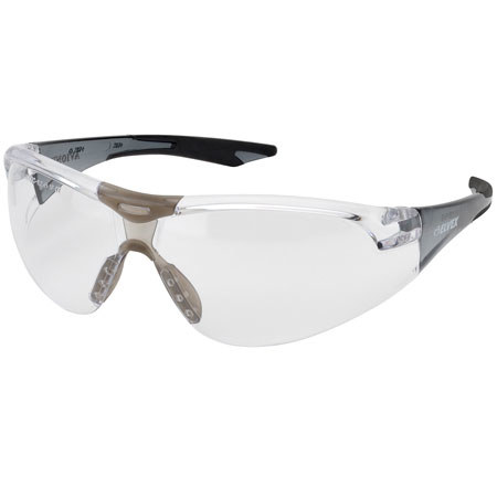 Elvex Avion SlimFit Clear HC/PC Lens, Black Temples