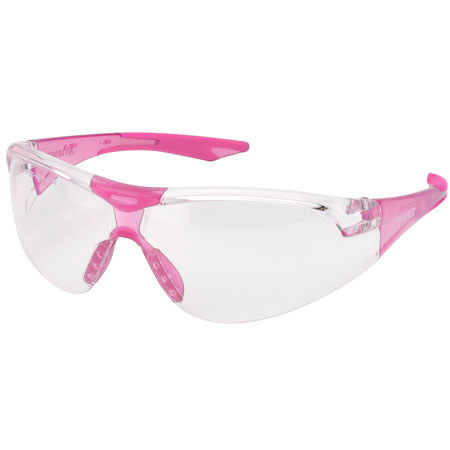 Elvex Avion SlimFit Clear HC/PC Lens, Pink Temples