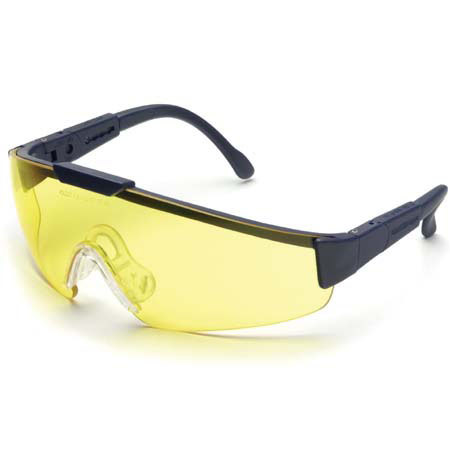 Elvex SG20A UniWraps Safety Glasses, with Amber Lenses